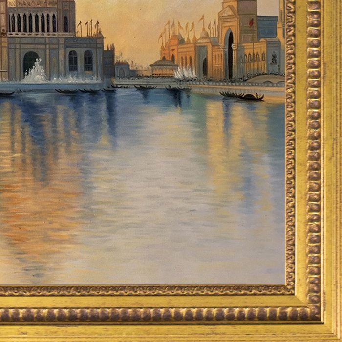 Chicago World's Fair Pre-framed - Versailles Gold Queen Frame 20" X 24"