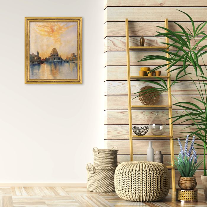 Chicago World's Fair Pre-framed - Versailles Gold Queen Frame 20" X 24"