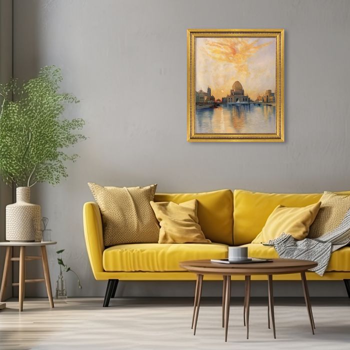 Chicago World's Fair Pre-framed - Versailles Gold Queen Frame 20" X 24"