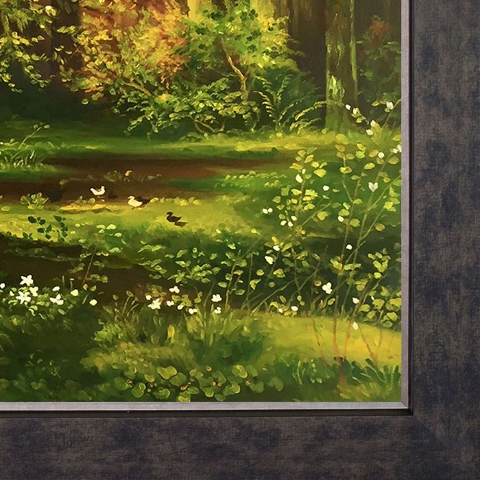 Forest Scene Pre-Framed - Suede Premier Frame 20"X24"