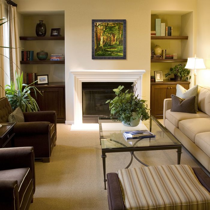 Forest Scene Pre-Framed - Suede Premier Frame 20"X24"