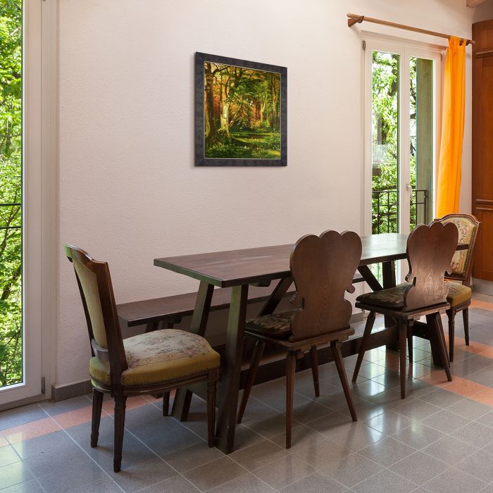 Forest Scene Pre-Framed - Suede Premier Frame 20"X24"