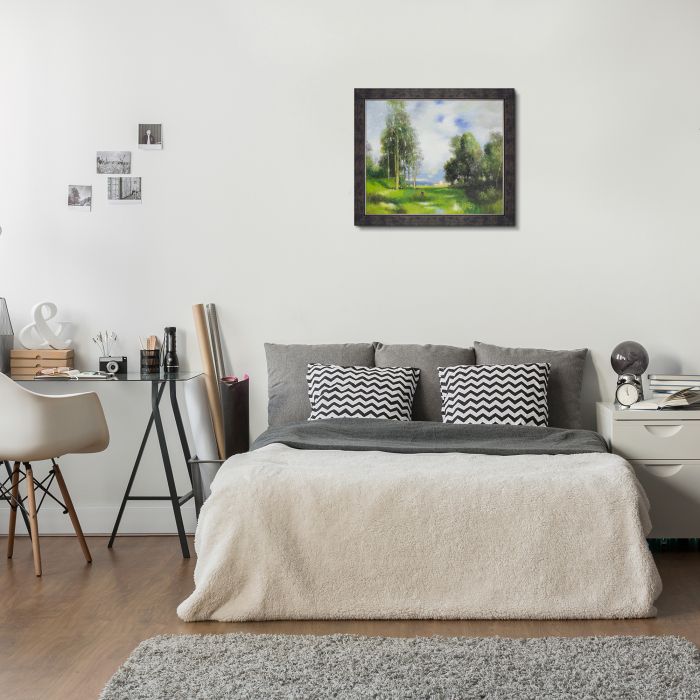 Santa Barbara Mission Pre-Framed - Suede Premier Frame 20"X24"