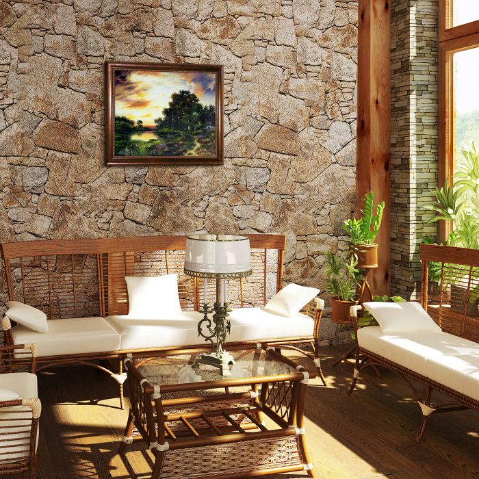 Sunset on Long Island Pre-Framed - Verona Cafe Frame 20"X24"