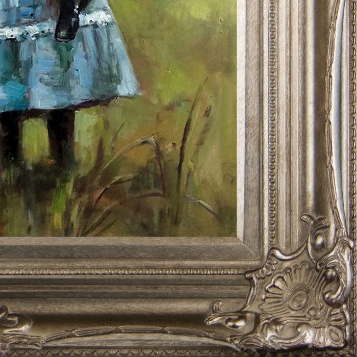 In a Daisy Field Pre-Framed - Renaissance Champagne Frame 20"X24"