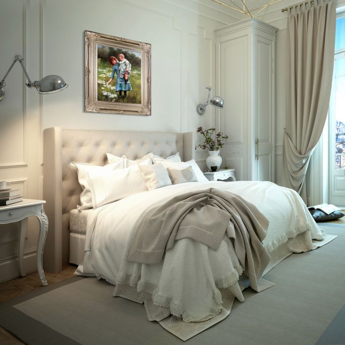 In a Daisy Field Pre-Framed - Renaissance Champagne Frame 20"X24"