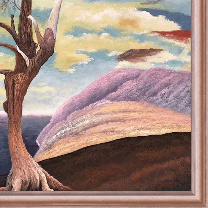 The Lonely Cedar Pre-Framed - Rose Gold Classico Frame 24" X 36"