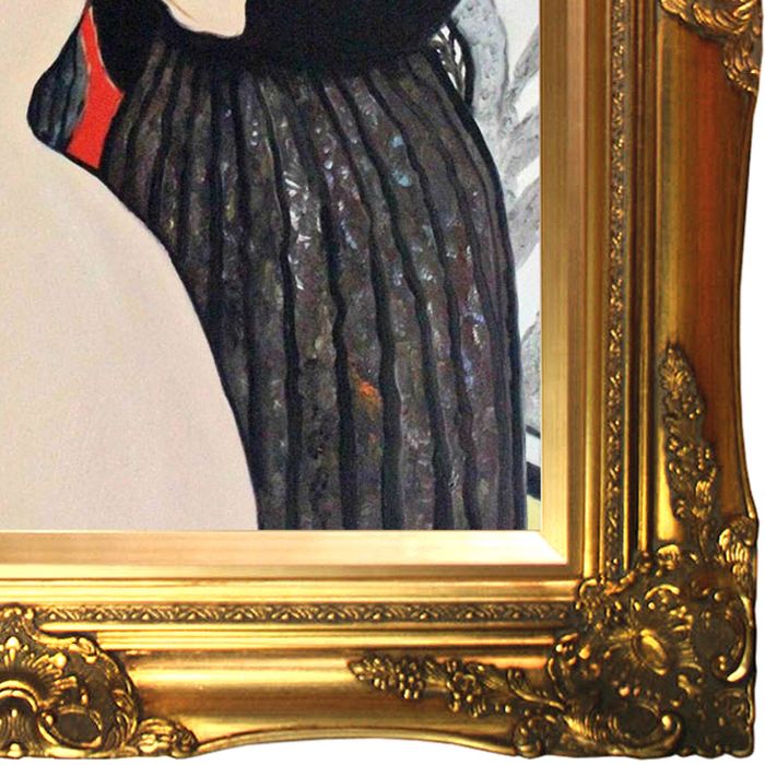 At the Moulin Rouge, La Goulue with Her Sister Pre-Framed - Victorian Gold Frame 20"X24"