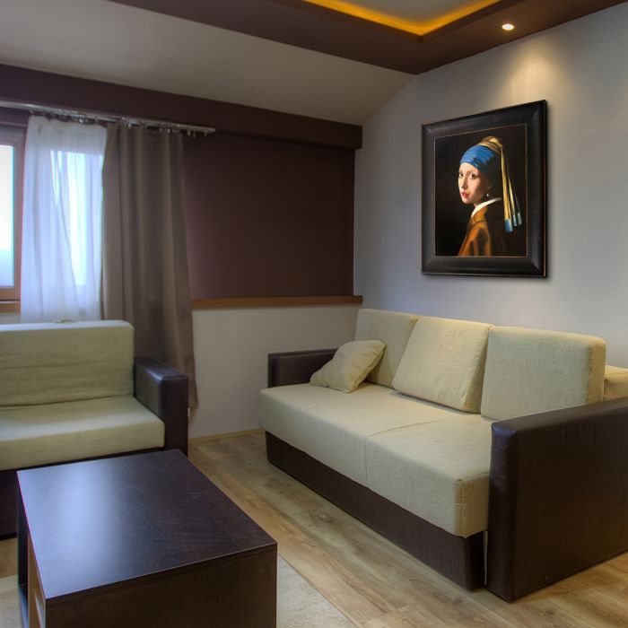 Girl with a Pearl Earring Pre-Framed - Veine D'Or Bronze Scoop Frame 20"X24"