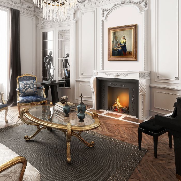 The Milkmaid Pre-Framed - Regal Gold Frame 20"X24"