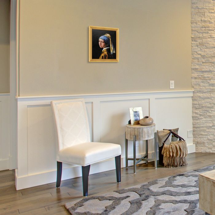 Girl with a Pearl Earring Pre-Framed - Piccino Luminoso Frame 8" X 10"