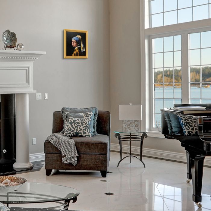 Girl with a Pearl Earring Pre-Framed - Piccino Luminoso Frame 8" X 10"