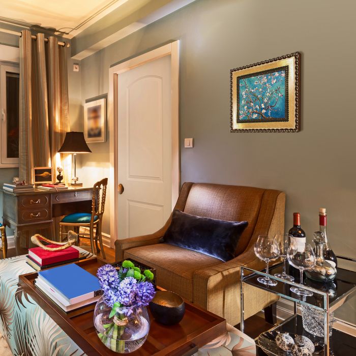 Branches of an Almond Tree in Blossom Pre-Framed - Verona Gold Braid Frame 8"X10"