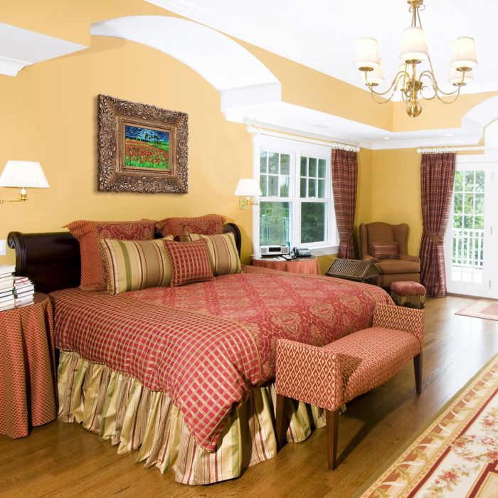 Field of Poppies Pre-Framed - Burgeon Gold Frame 8"X10"