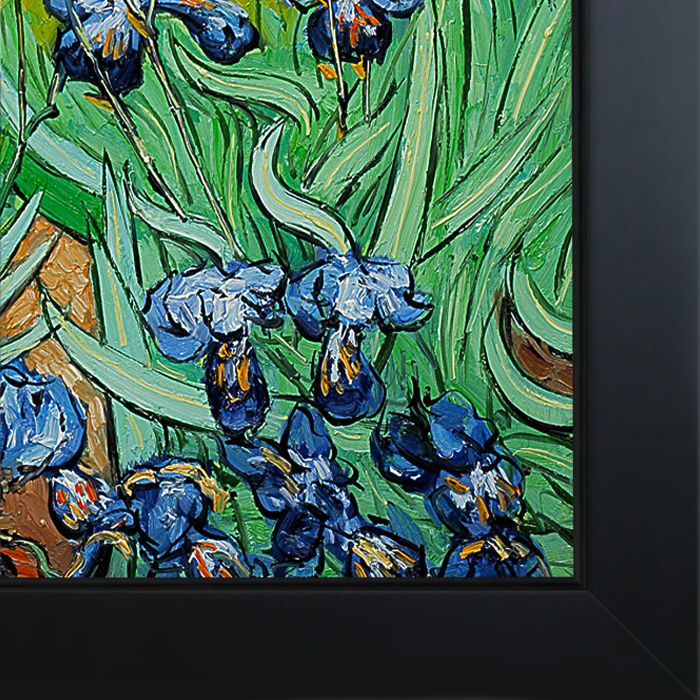 Irises Pre-Framed - New Age Black Frame 30"X40"