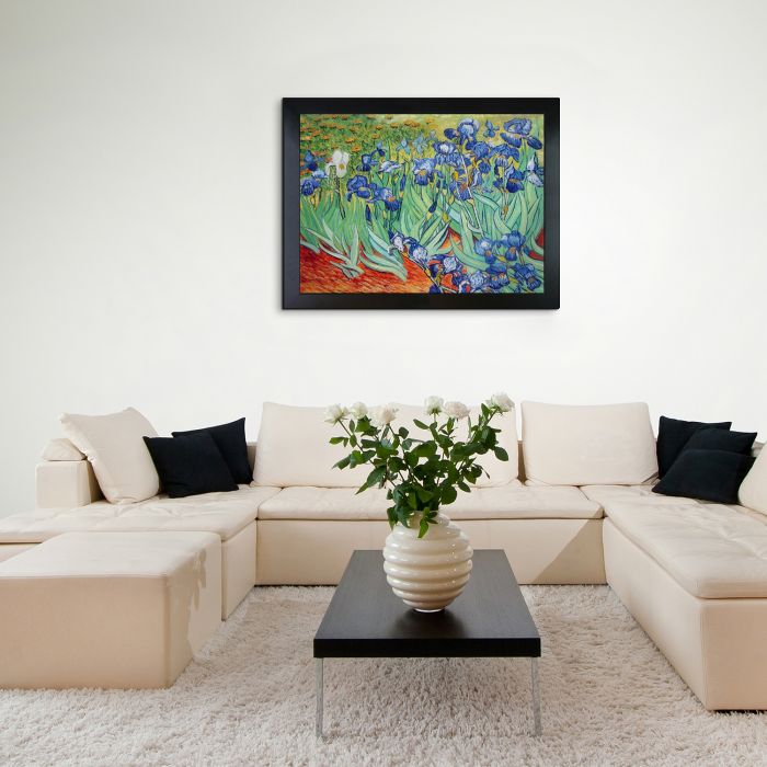 Irises Pre-Framed - New Age Black Frame 30"X40"