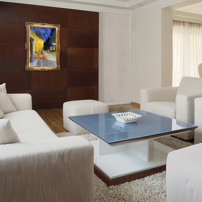 Cafe Terrace at Night Pre-Framed - Victorian Gold Frame 24"X36"