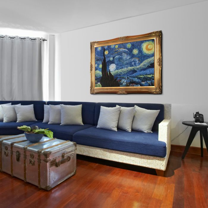 Starry Night Pre-Framed - Victorian Gold Frame 24"X36"