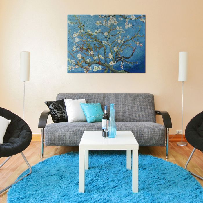 Branches of an Almond Tree in Blossom Pre-Framed - Gallery Wrap 36"X48"