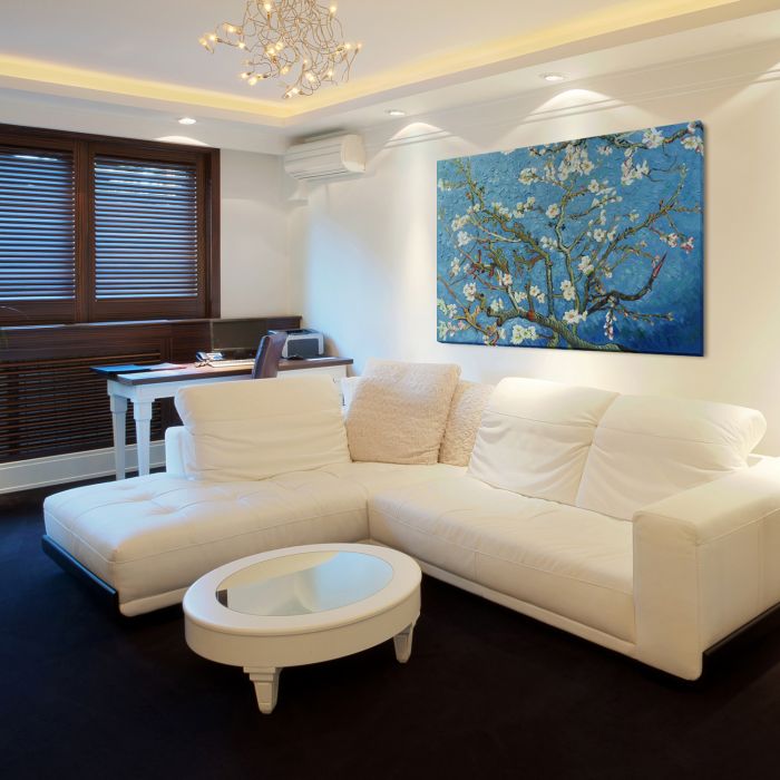 Branches of an Almond Tree in Blossom Pre-Framed - Gallery Wrap 36"X48"