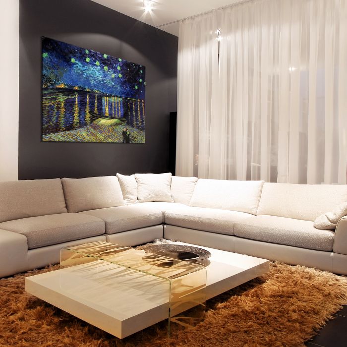 Starry Night Over The Rhone Gallery Wrap - Gallery Wrap 36"X48"