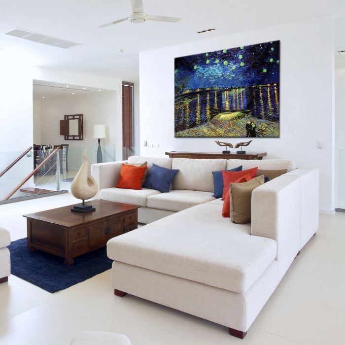 Starry Night Over The Rhone Gallery Wrap - Gallery Wrap 36"X48"