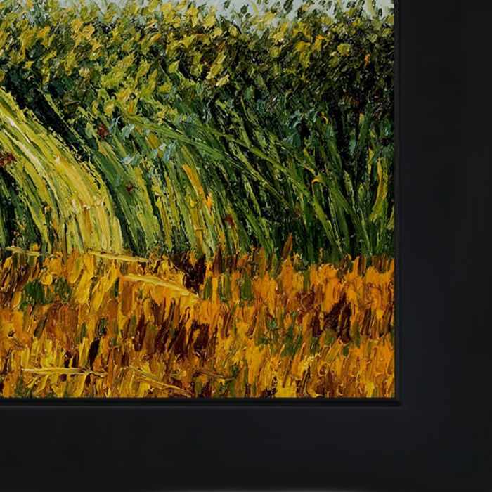 Edge of a Wheat Field with Poppies and a Lark Pre-Framed - New Age Black Frame 20"X24"