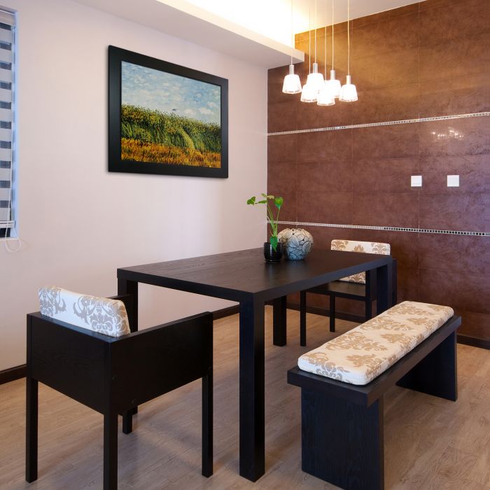 Edge of a Wheat Field with Poppies and a Lark Pre-Framed - New Age Black Frame 20"X24"