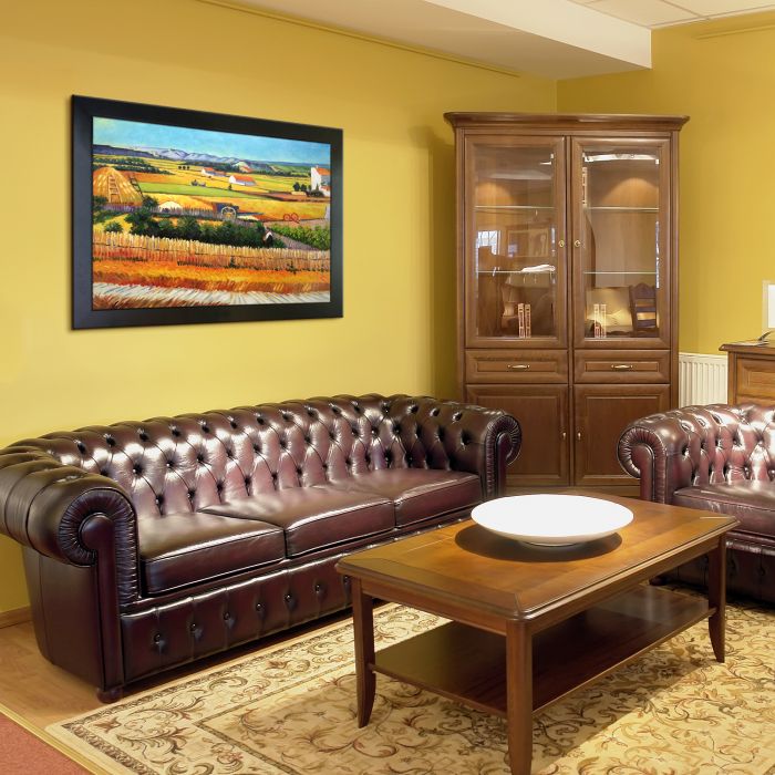 The Harvest Pre-Framed - New Age Black Frame 24"X36"