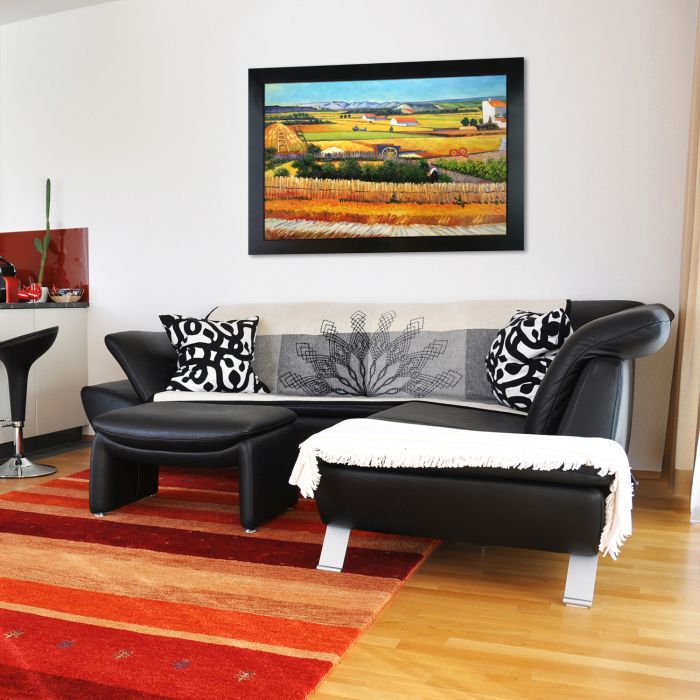 The Harvest Pre-Framed - New Age Black Frame 24"X36"