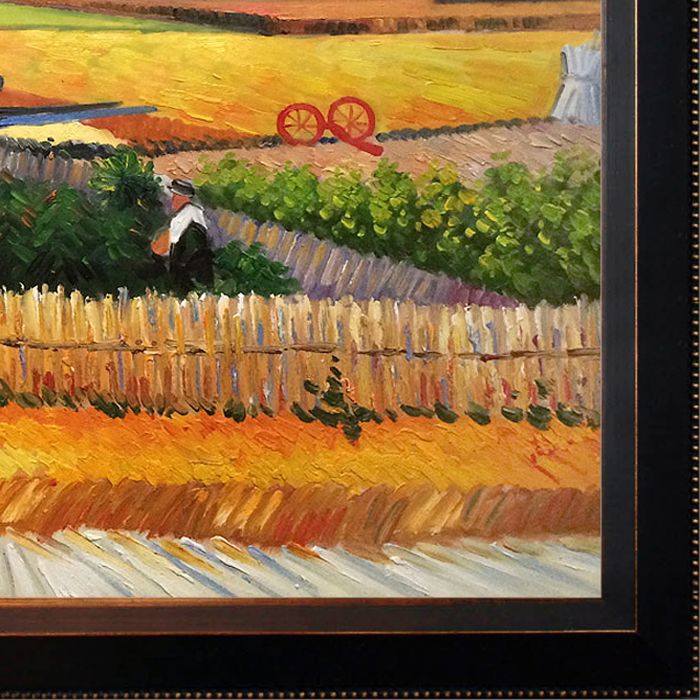 The Harvest Pre-Framed - Veine D'Or Bronze Angled Frame 24"X36"