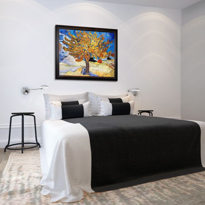 The Mulberry Tree Pre-Framed - Veine D'Or Bronze Angled Frame 30"X40"