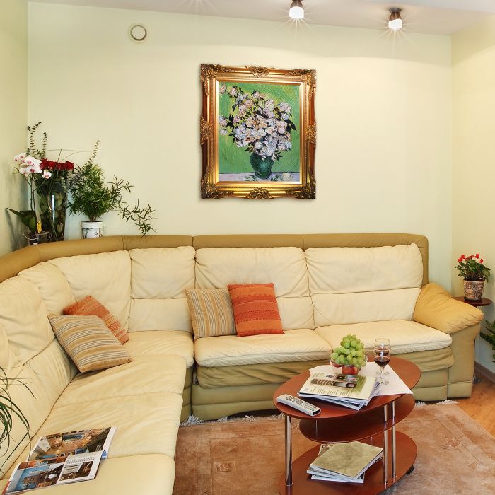 Vase with Roses Pre-Framed - Victorian Gold Frame 20"X24"