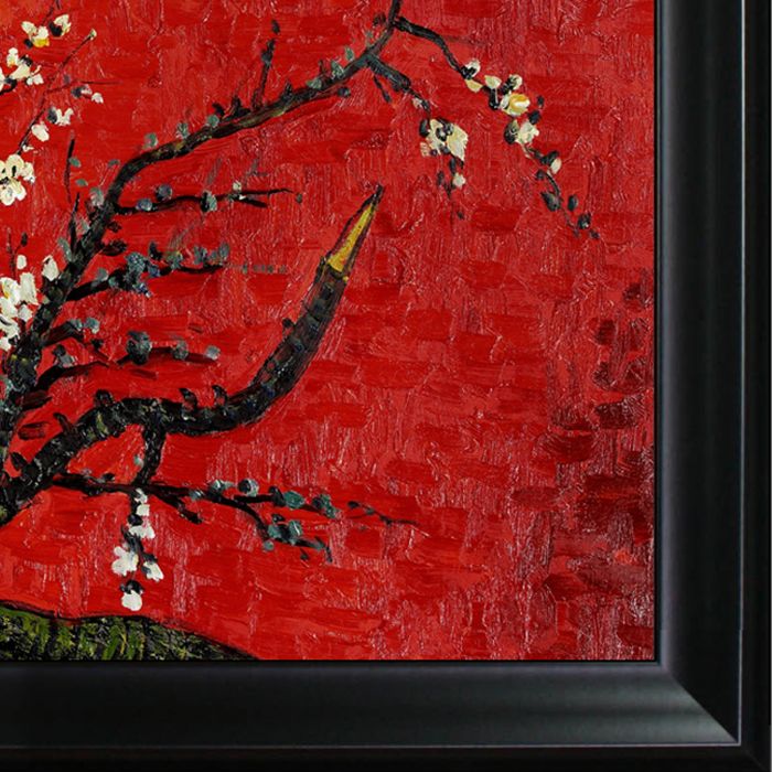 La Pastiche, Branches (Red) Pre-Framed Black Matte 36x48 - Black