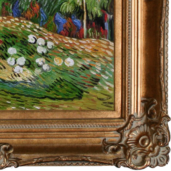 Daubigny's Garden Pre-Framed - Renaissance Bronze Frame 20"X24"