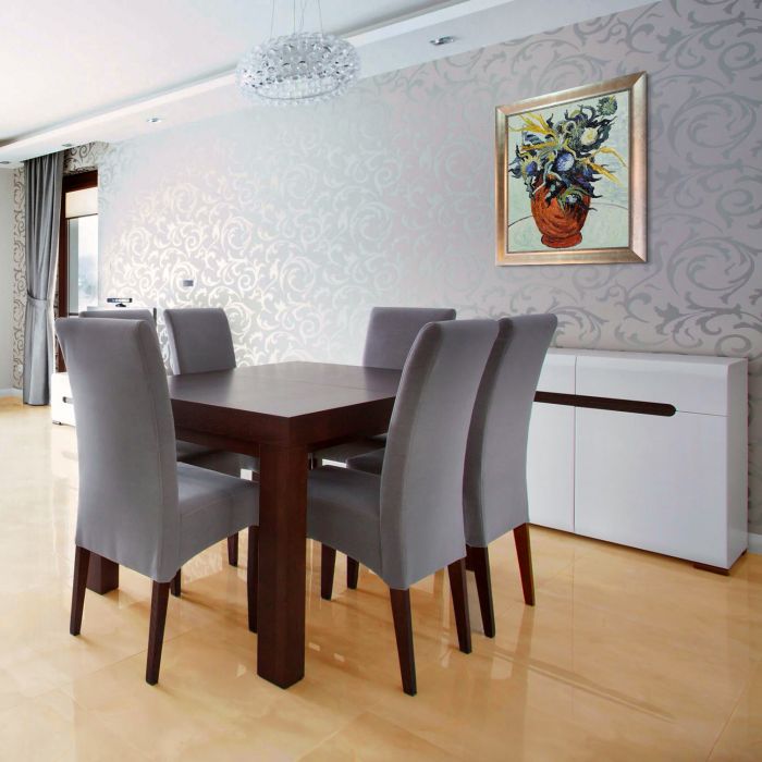 Still Life with Thistles, 1890 Pre-Framed - Champage Scoop with Swirl Lip Frame 20"X24"