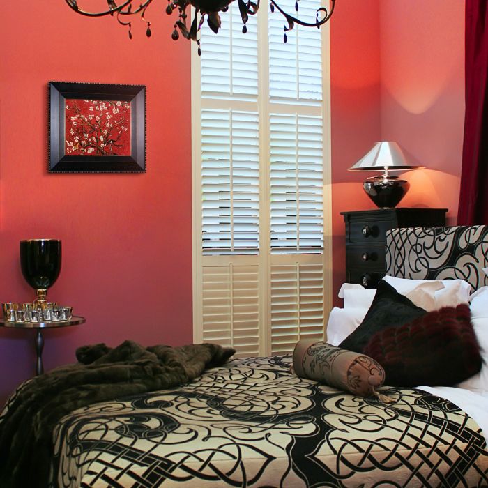 Branches of an Almond Tree in Blossom, Ruby Red Pre-Framed - Veine D'Or Bronze Angled Frame 8"X10"