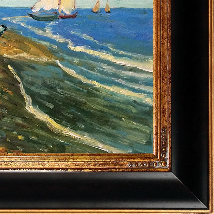 Boats At St. Marie's Pre-Framed - Opulent Frame 16"X20"