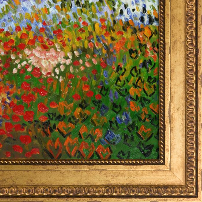 Flowering Garden with Path Pre-Framed - Versailles Gold King Frame 20" X 24"