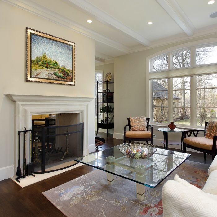 Lane in the Argenson Park at Asnieres Spring Pre-Framed - Verona Gold Braid Frame 20"X24"