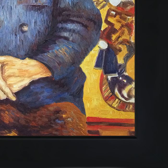 Portrait of Pere Tanguy Pre-Framed - New Age Black Frame 20"X24"