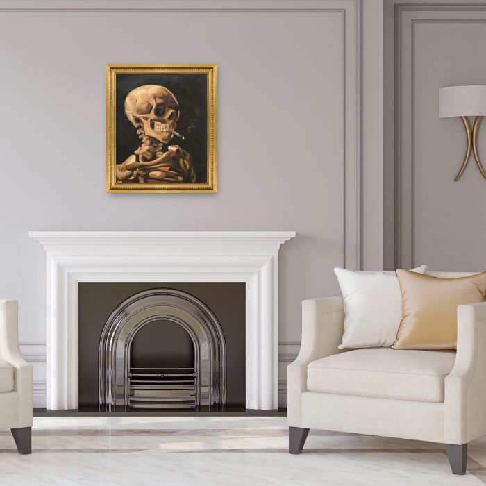 Skull of a Skeleton Pre-Framed - Versailles Gold Queen Frame 20" X 24"