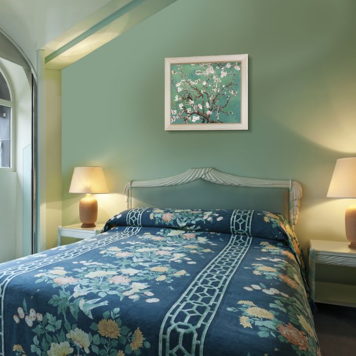 Branches of an Almond Tree in Blossom, Jade Pre-Framed - Constantine Frame 20" X 24"