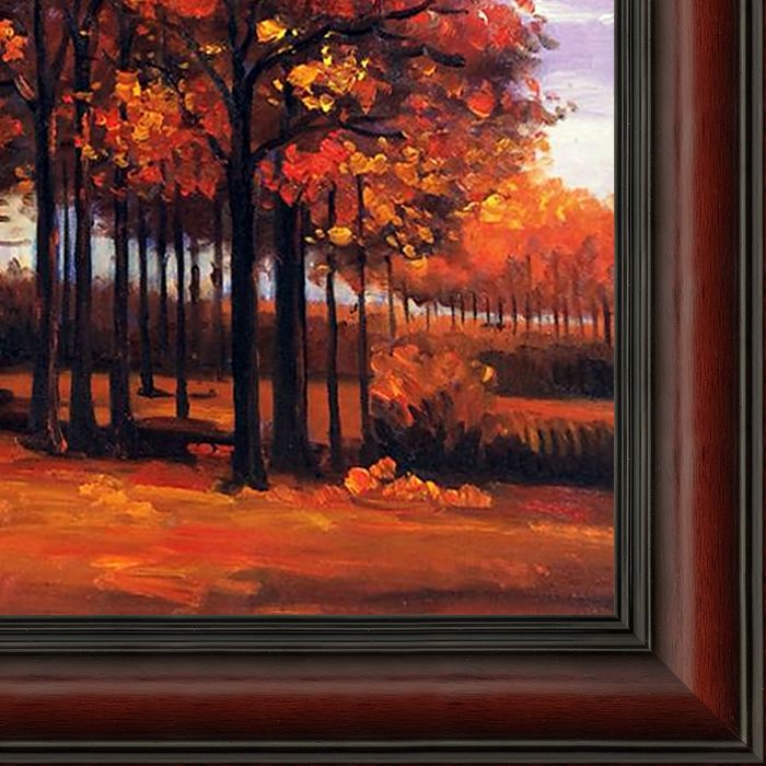Autumn Landscape Pre-framed - Grecian Wine Frame 20" X 24"