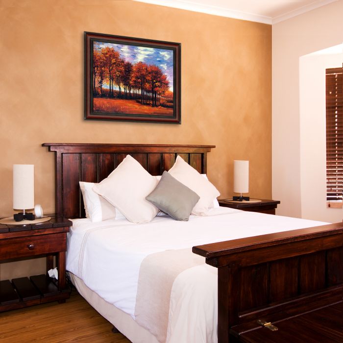 Autumn Landscape Pre-framed - Grecian Wine Frame 20" X 24"