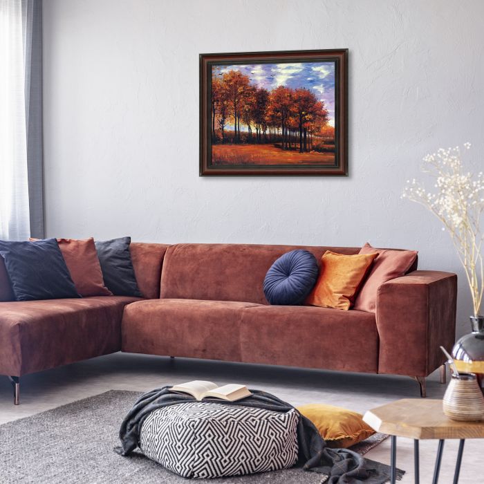 Autumn Landscape Pre-framed - Grecian Wine Frame 20" X 24"