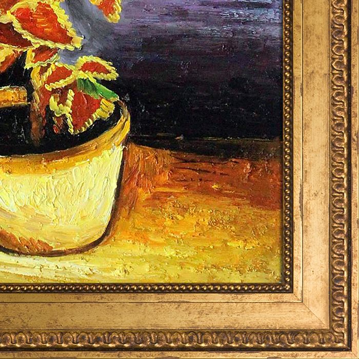 Coleus Plant in a Flowerpot - Versailles Gold King Frame 20" X 24"