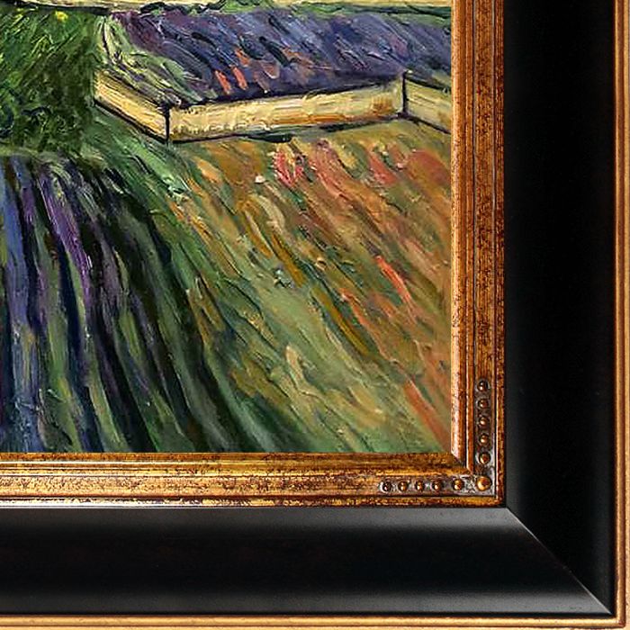 Landscape with Carriage and Train Pre-Framed - Opulent Frame 20"X24"
