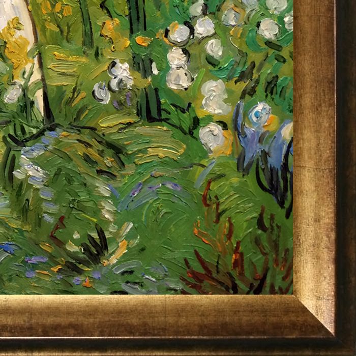 Mademoiselle Gachet in her garden at Auvers sur oise Pre-Framed - Athenian Gold Frame 20"X24"