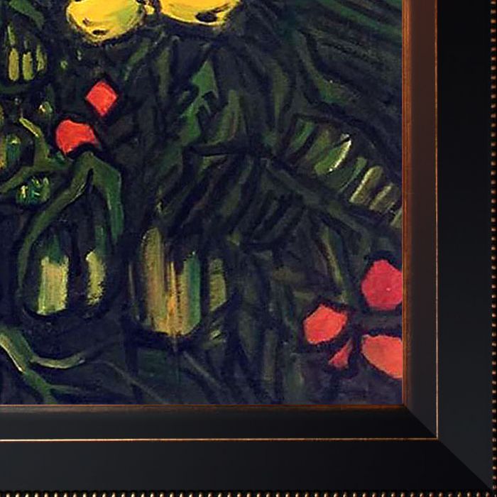 Poppies and Butterflies Pre-Framed - Veine D'Or Bronze Angled Frame 20"X24"